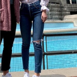 Agolde Classic Distressed Jean